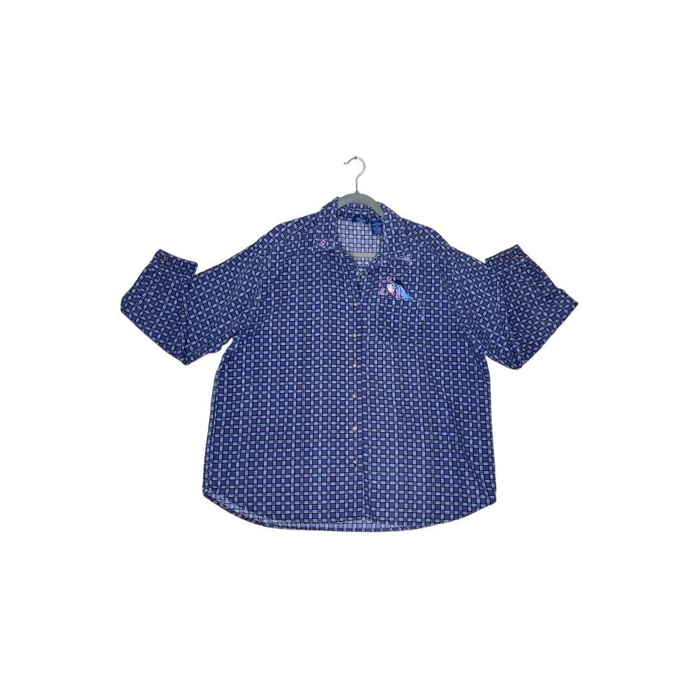Disney-Pooh size XL corduroy button-up purple plaid cottoagecore, prairiecore